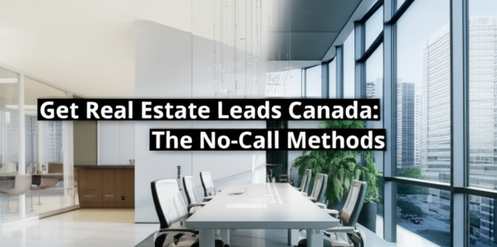 Get Real Estate Leads Canada: The Best No-Call Methods